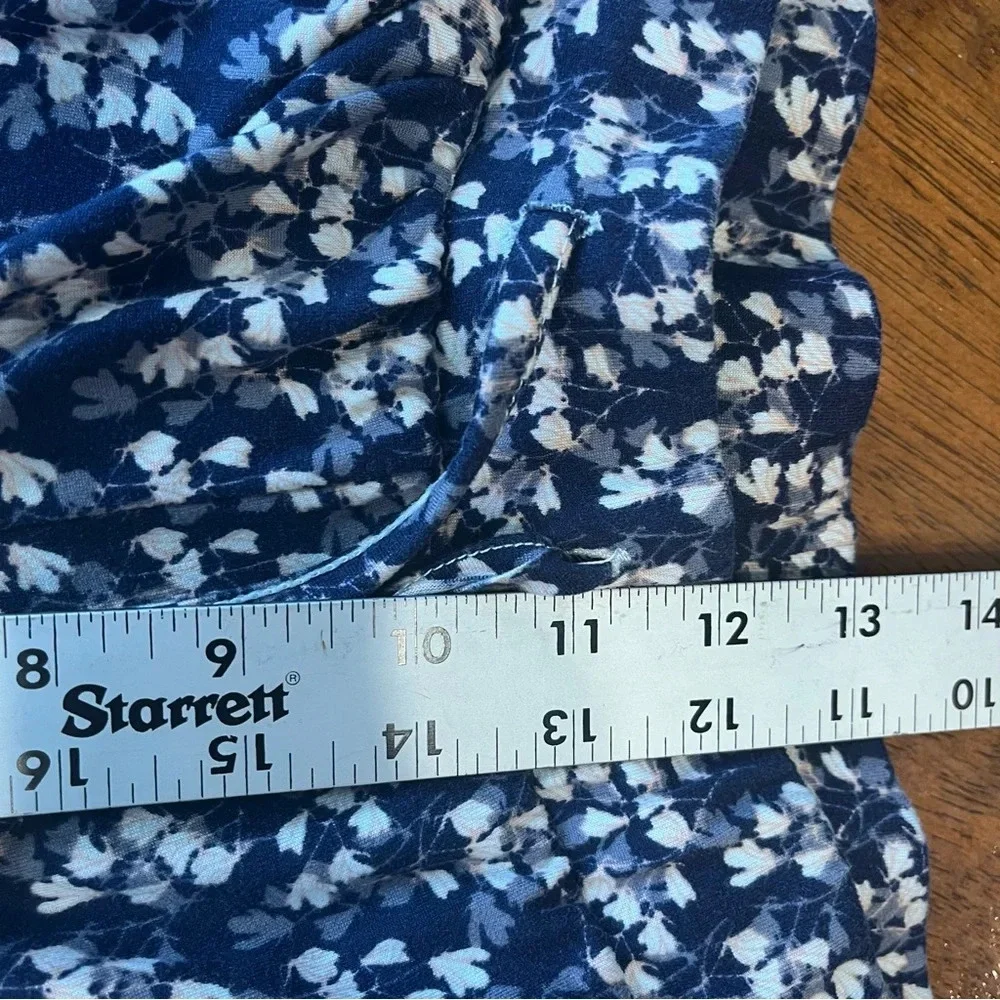 Navy pink gray floral soft pajama pants size XL - Picture 6 of 8